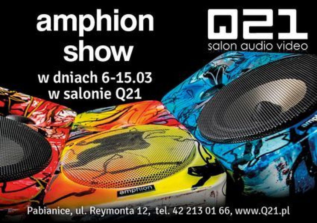 Prezentacje urządzeń Amphion w salonie Q21 w Pabianicach