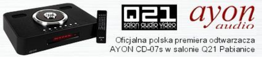 Oficjalna premiera nowego odtwarzacza AYON CD-07s w salonie Q21