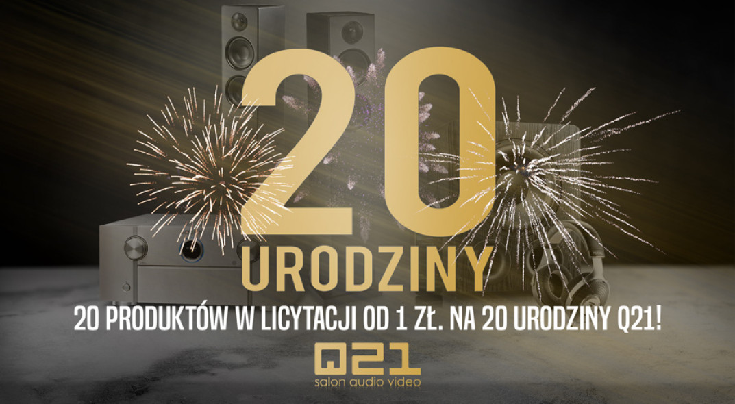 20 urządzeń audio na 20. urodziny Q21. Weź udział w licytacji na allegro