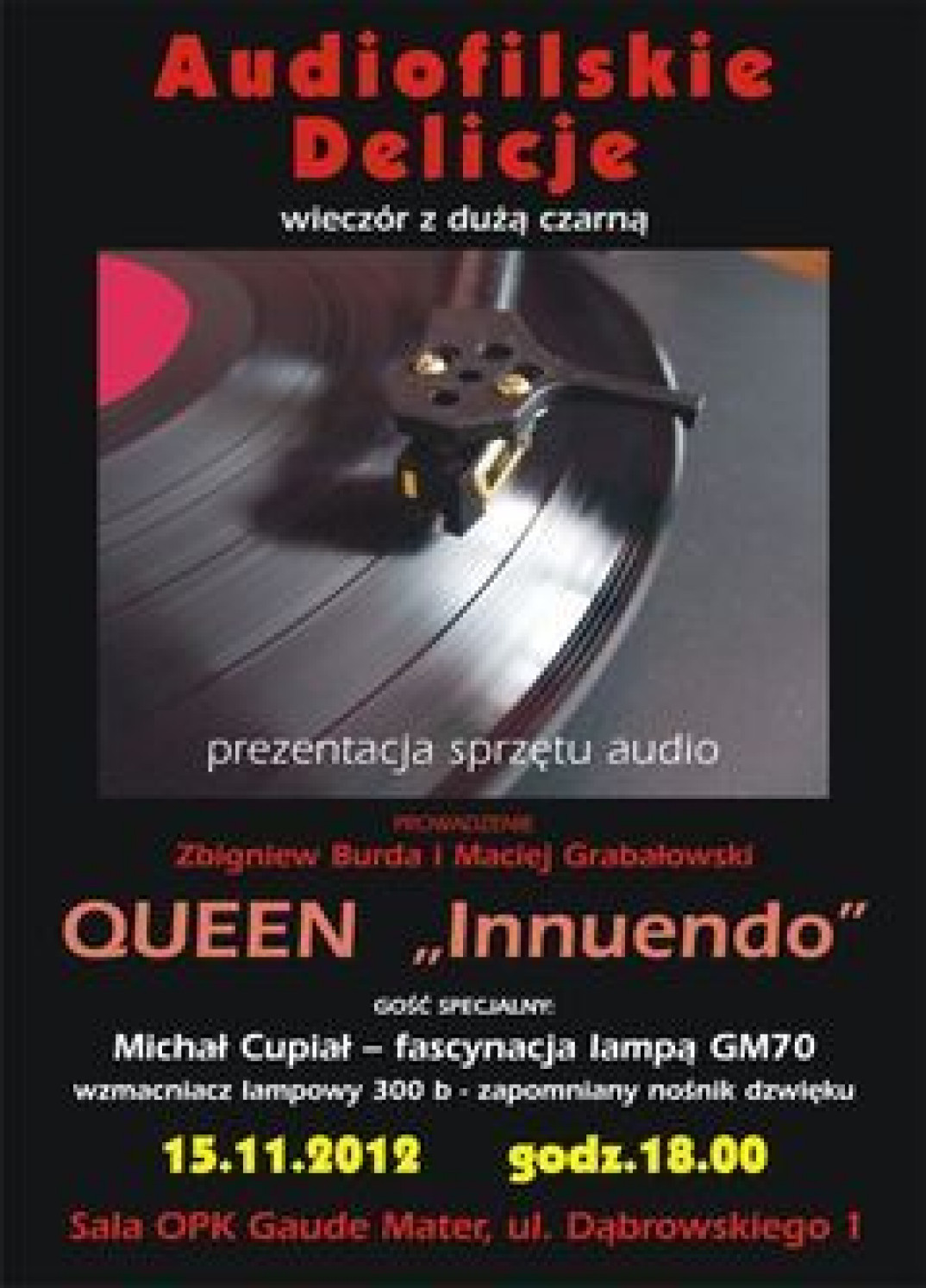 Kolejne spotkanie z cyklu Audiofilskie Delicje