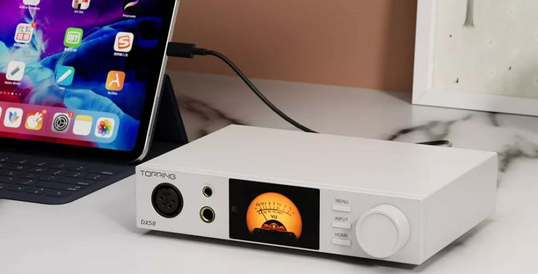 Wzmacniacz słuchawkowy z DAC (DAC/AMP) Topping DX5 II - podwójny certyfikat Hi-Res, chip ESS ES9039Q2M