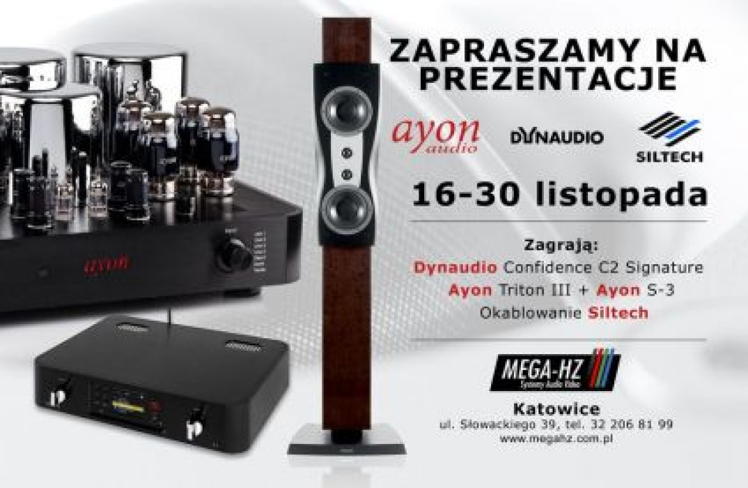 Prezentacja odtwarzacza strumieniowego Ayon S-3 w Mega Hz Katowice