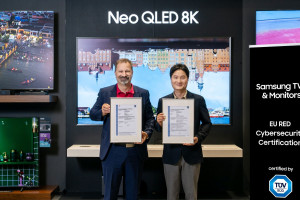 Ekrany Samsung z certyfikatem cyberbezpieczeństwa