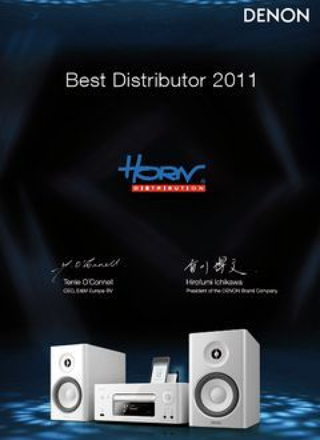 Wyróżnienie DENON Best Distributor 2011 dla firmy Horn