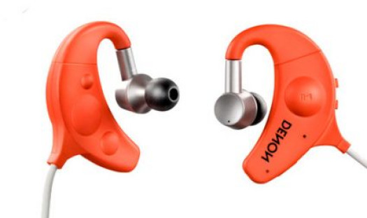 Pomarańczowe słuchawki Denon AH-W150 Exercise Freak