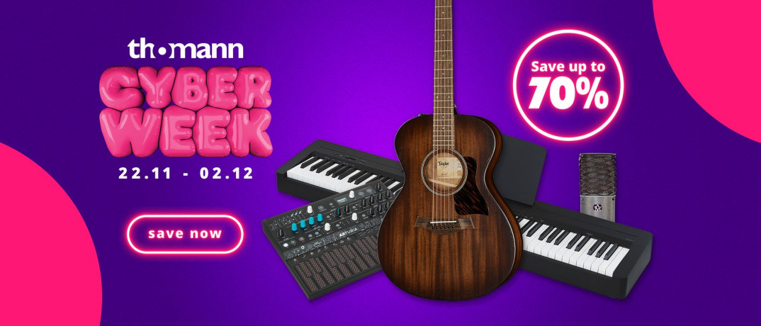 Cyber Week w Thomann - sprzęt muzyczny nawet 70% taniej