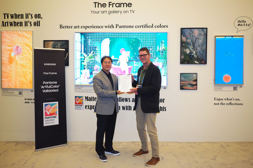 Samsung The Frame 2024 z pierwszym certyfikatem Pantone ArtfulColor gwarantującym wierność kolorów