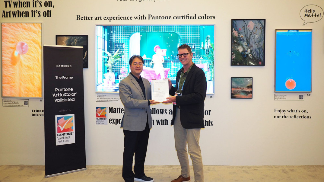 Samsung The Frame 2024 z pierwszym certyfikatem Pantone ArtfulColor gwarantującym wierność kolorów