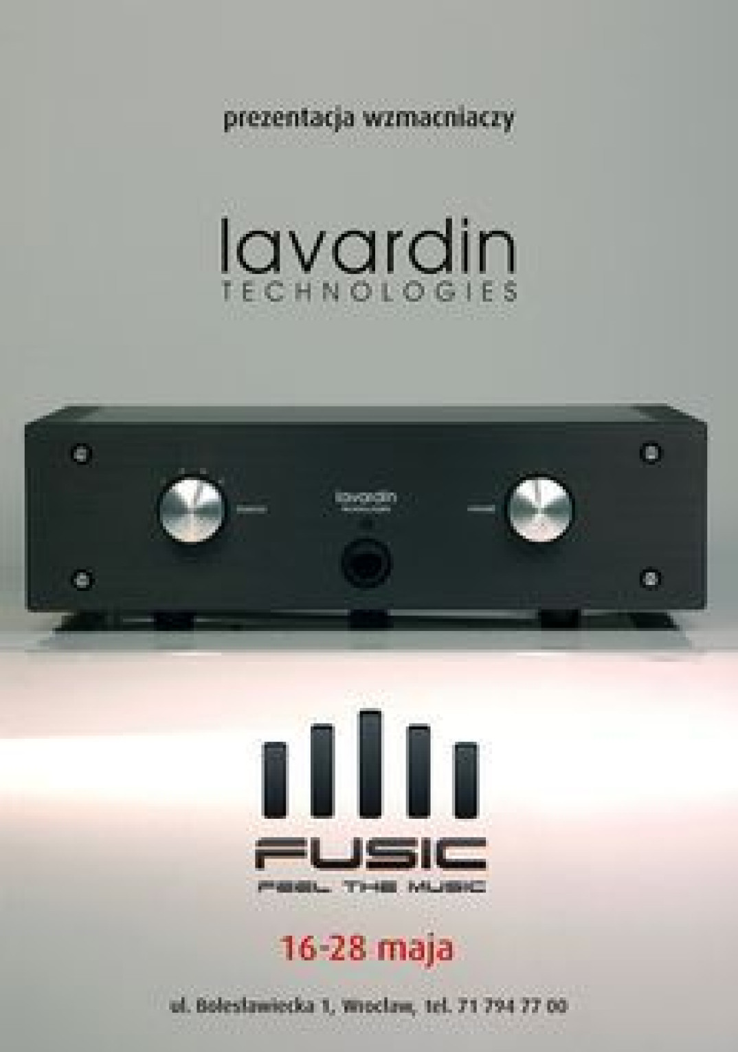 Prezentacja wzmacniaczy Lavardin w salonie Fusic