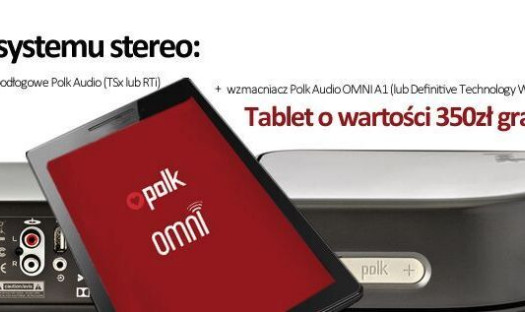Wzmacniacze od Polk Audio i Definitive Technology z tabletami w komplecie