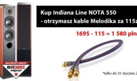 Kup Indiana Line Nota 550 - dostaniesz kable Melodika gratis