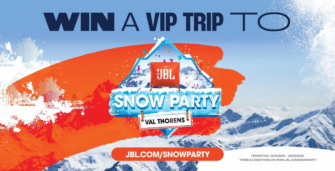  JBL Snow Party 2022 - weź udział w konkursie i wygraj wycieczkę do Francji 