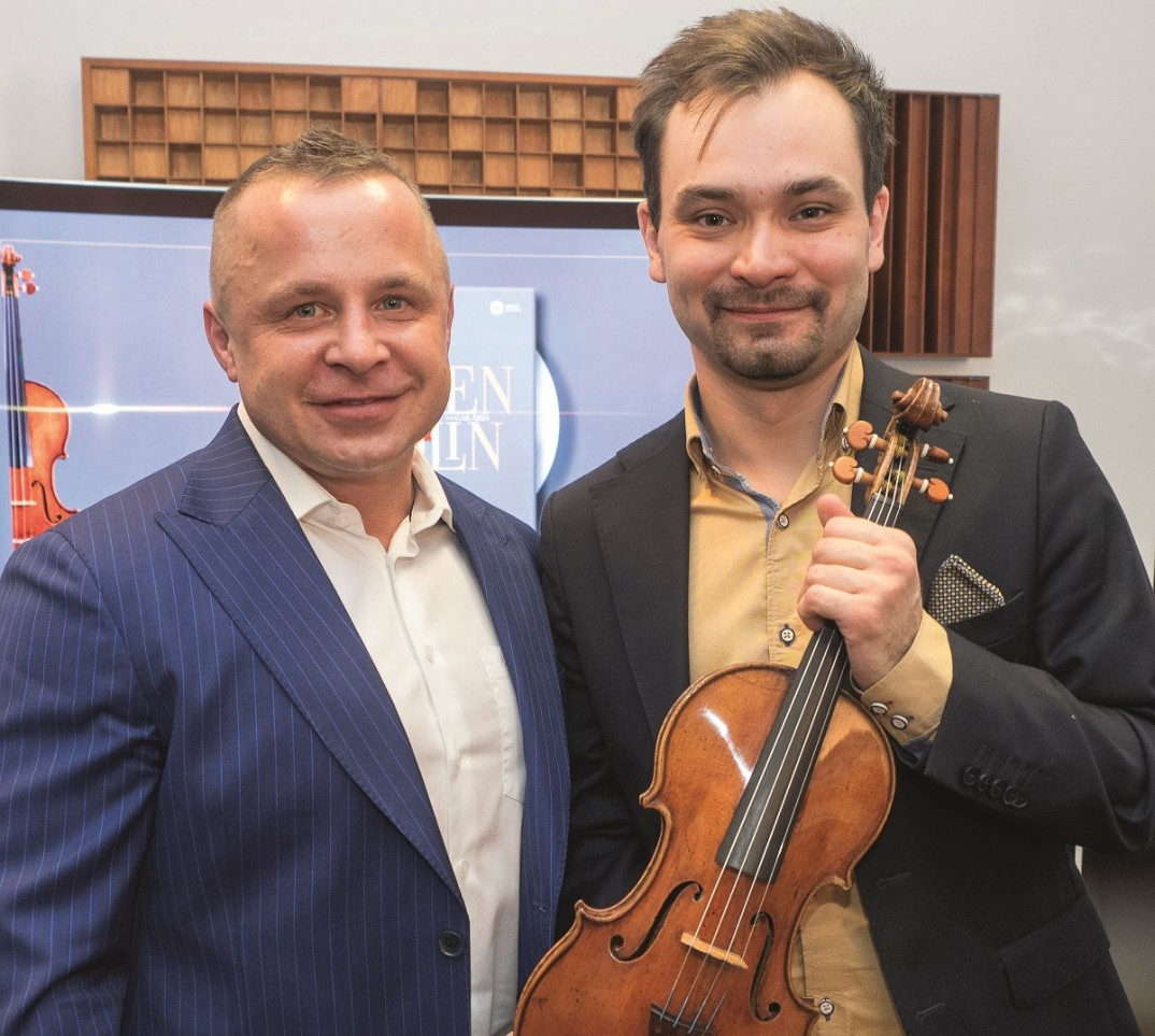 Skrzypek Janusz Wawrowski i fundator Roman Ziemian o skrzypcach Stradivariego i albumie "Hidden Violin"