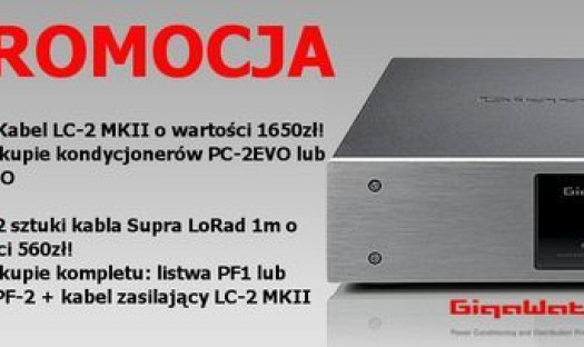 Listwy i kondycjonery Gigawatt w promocji salonu Best-Audio