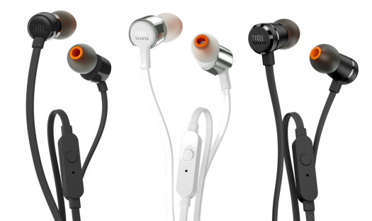 Dokanałowe słuchawki serii JBL T110, T210 i T290