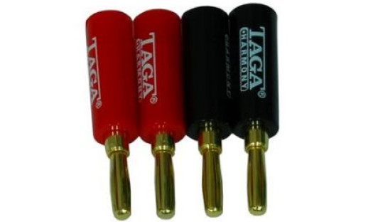 Wtyki bananowe i regulator głośności Taga Harmony