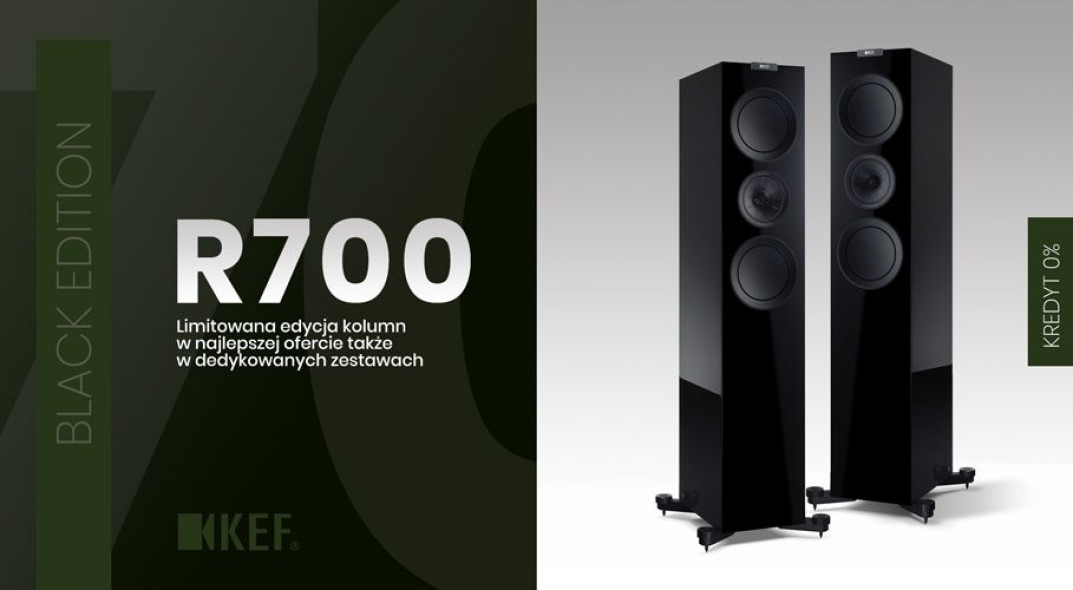 Odsłuchy kolumn Kef R700 Black Edition Limited w salonie Q21