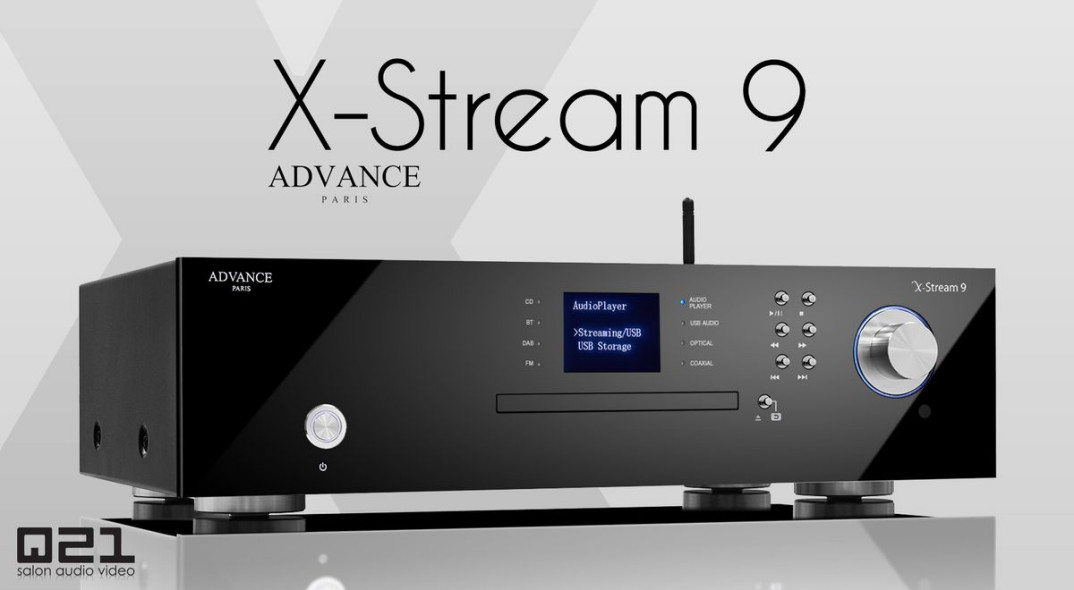 Streamer z odtwarzaczem CD Advance Paris X-Stream 9 w salonie Q21 