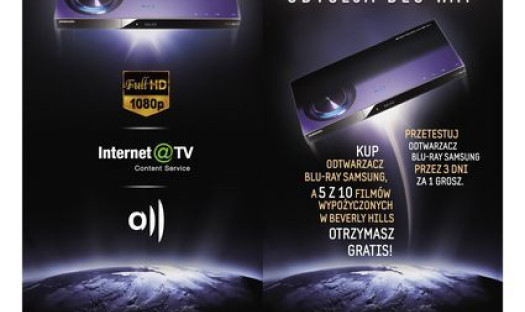 Samsung Odyseja Blu-ray: kup odtwarzacz, pożyczaj filmy za darmo