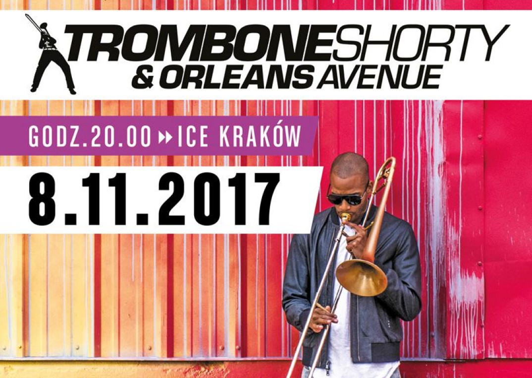 Trombone Shorty &amp; Orleans Avenue zagrają w Krakowie