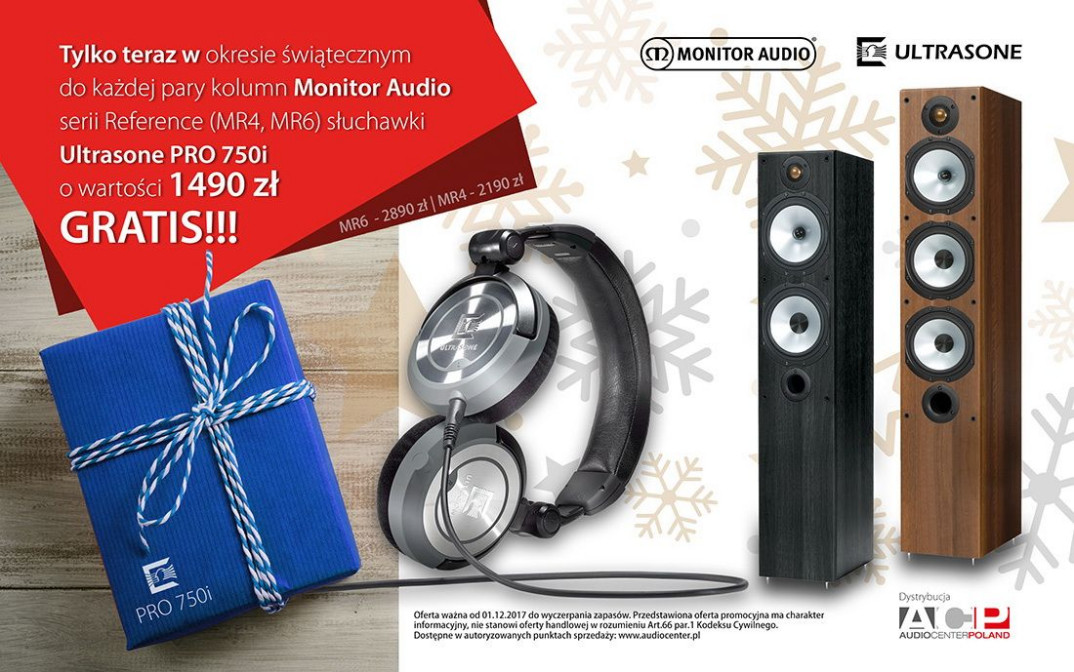 Słuchawki w prezencie przy zakupie kolumn Monitor Audio