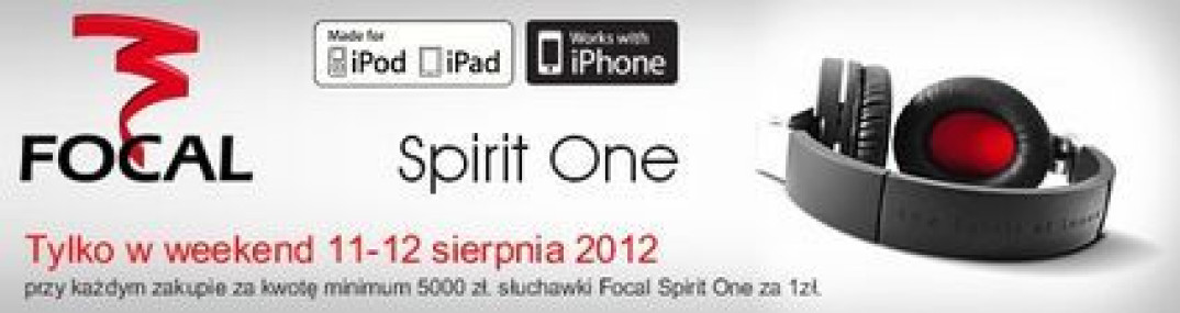 Tylko w ten weekend słuchawki Focal Spirit One za 1 zł w salonie Q21