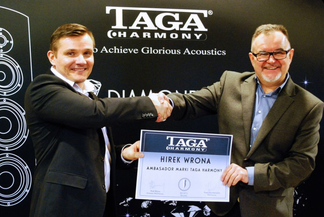 Hirek Wrona ambasadorem polskiej marki Taga Harmony