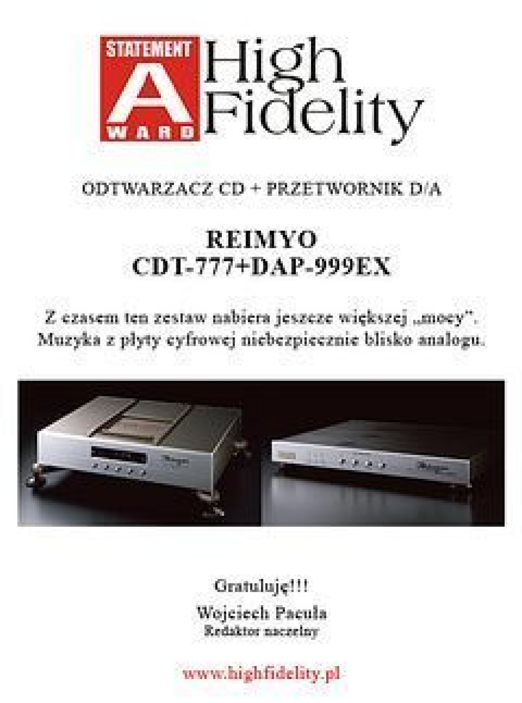 Nagroda dla duetu Reimyo