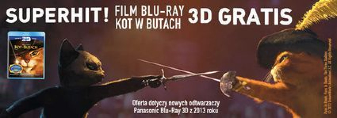 Kot w Butach i Hotel Transylwania w prezencie od Panasonica