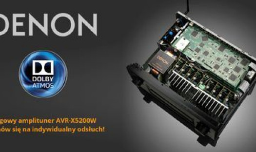 Amplituner wielokanałowy Denon AVR-X5200W w salonie Q21