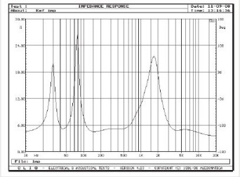 Rys. 2. Charakterystyka modułu impedancji.