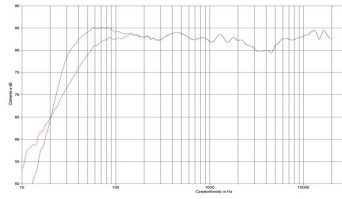 rys. 2. Focus 220, charakterystyka przetwarzania w całym pasmie.
